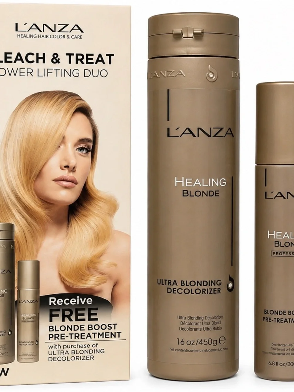 L’ANZA Healing Blonde Bleach & Treat Power Lifting Duo Decolorizer Treatment